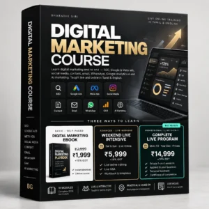 Best Digital Marketing Course In Coimbatore Package - Live - Bharathi Giri