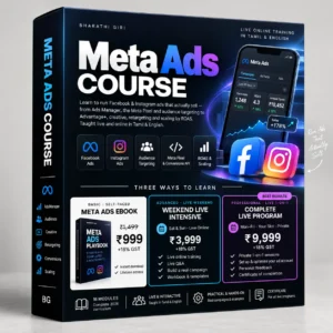 Best Meta Ads Course In Coimbatore - Package - Live - Bharathi Giri