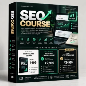 Best SEO Course In Coimbatore - Live - Bharathi Giri
